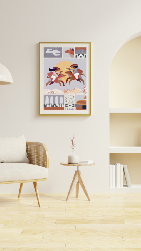 Plakat Hermanas blue Plakat Hermanas blue
