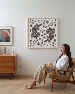 Plakat Tygrysy (black)