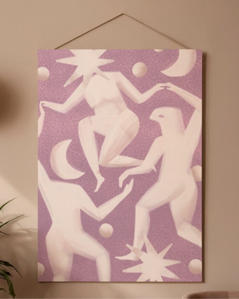 Plakat Taniec (pink)