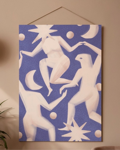 Plakat Taniec (blue)