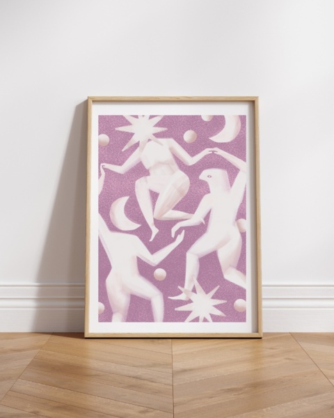 Plakat Taniec (pink)