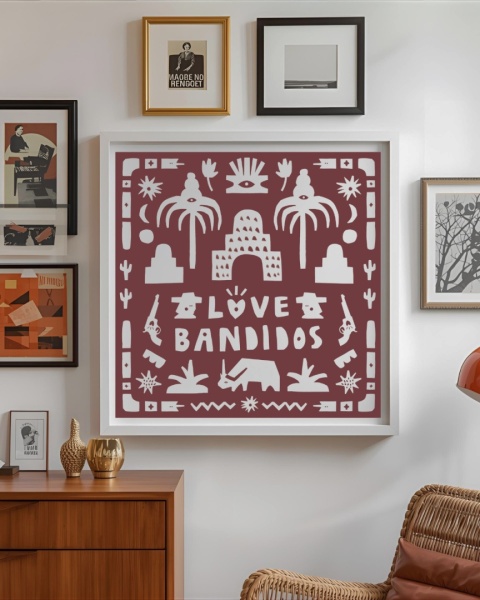 Plakat Love Bandidos (brown)