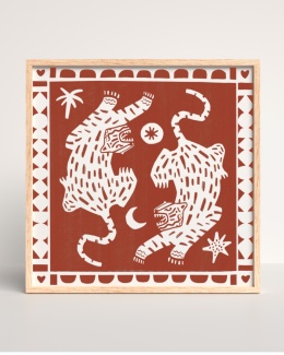 Plakat Tygrysy (red)